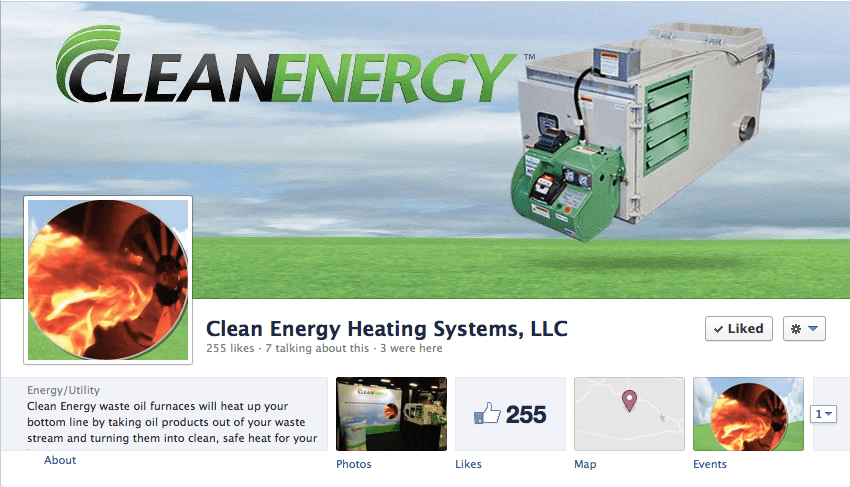 Clean Energy Waste Oil Furnaces on Facebook