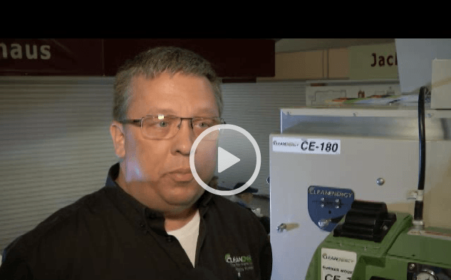 clean energy waste oil furnace video